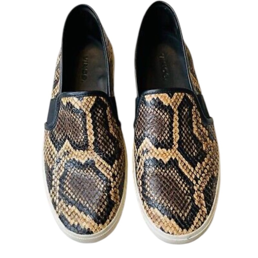 Vince Blair snakeskin embossed slip on sneaker